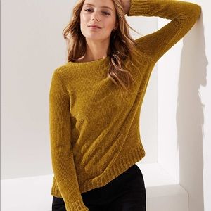LOFT Yellow chenille sweater